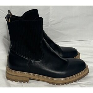 Oasis Society Women’s Sz 8 Bootie Pull On Ankle Black Chelsea Boot
